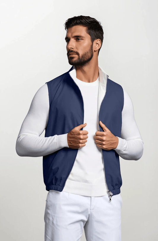 Dualé Tweezijdig Bodywarmer - Blauw